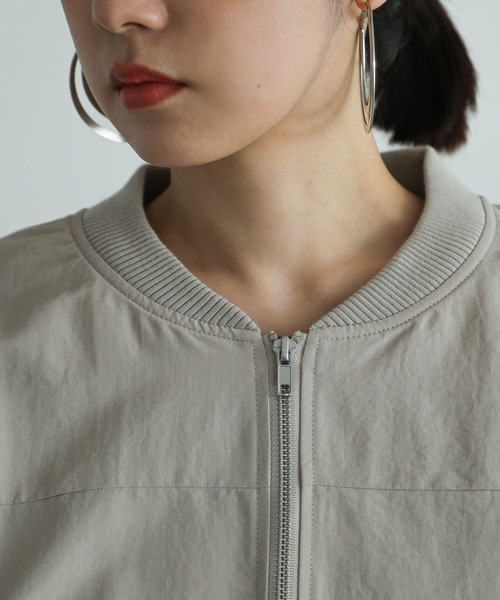 n'OrLABEL（ノアールレーベル）の「『前ドレープショートブルゾン』（ブルゾン・レディース・グレー/ブラック/カーキ・FREE）」の14枚目の写真