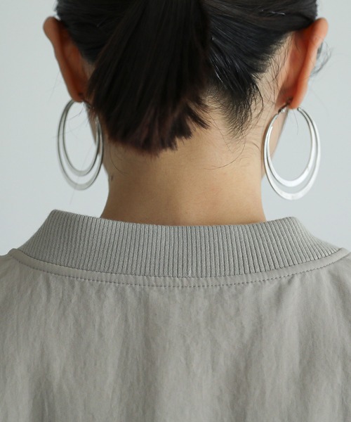 n'OrLABEL（ノアールレーベル）の「『前ドレープショートブルゾン』（ブルゾン・レディース・グレー/ブラック/カーキ・FREE）」の15枚目の写真