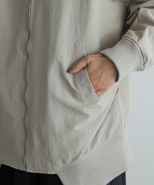 n'OrLABEL（ノアールレーベル）の「『前ドレープショートブルゾン』（ブルゾン・レディース・グレー/ブラック/カーキ・FREE）」の16枚目の写真