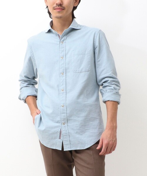 NOLLEY'S LIGHT(ノーリーズライト)の「《オリジナルファブリック使用》パラシュートカッタウェイ ネル(シャツ/ブラウス・メンズ・ライトブルー/ピンク/ライトグレー/ミント・L/M/XL/S)」の3枚目の写真