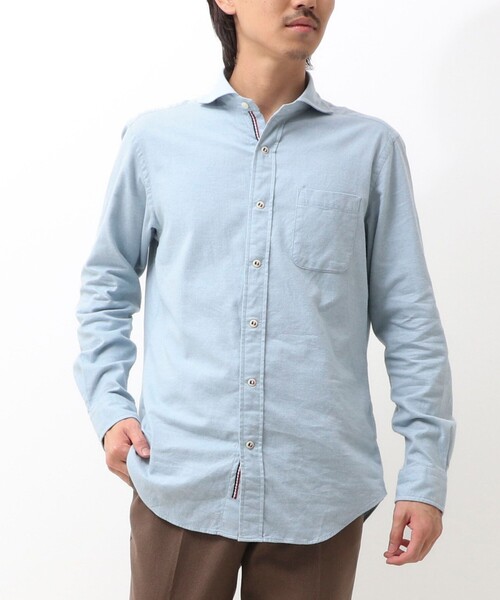 NOLLEY'S LIGHT(ノーリーズライト)の「《オリジナルファブリック使用》パラシュートカッタウェイ ネル(シャツ/ブラウス・メンズ・ライトブルー/ピンク/ライトグレー/ミント・L/M/XL/S)」の10枚目の写真