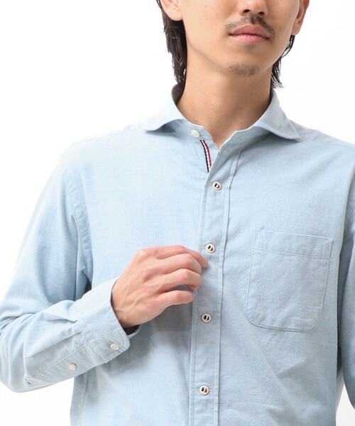 NOLLEY'S LIGHT(ノーリーズライト)の「《オリジナルファブリック使用》パラシュートカッタウェイ ネル(シャツ/ブラウス・メンズ・ライトブルー/ピンク/ライトグレー/ミント・L/M/XL/S)」の12枚目の写真