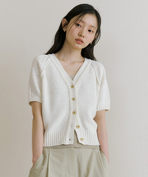 hanji blended v-neck knit-ivory
