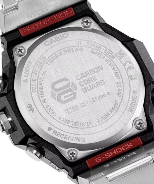 G-SHOCK（ジーショック）の「G-SHOCK/ジーショック 腕時計 G-STEEL GST-B1000D-1AJF（アナログ腕時計・メンズ・シルバー・FREE）」の7枚目の写真