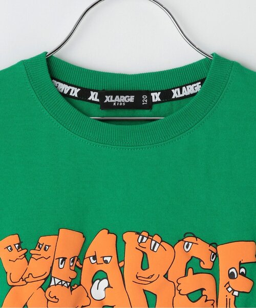 XLARGE KIDS（エクストララージキッズ）の「グラフィティロゴ長袖Tシャツ（Tシャツ/カットソー・キッズ・ブラック/グリーン・110cm/120cm/140cm/80ｃｍ/90cm/100cm/130cm）」の4枚目の写真