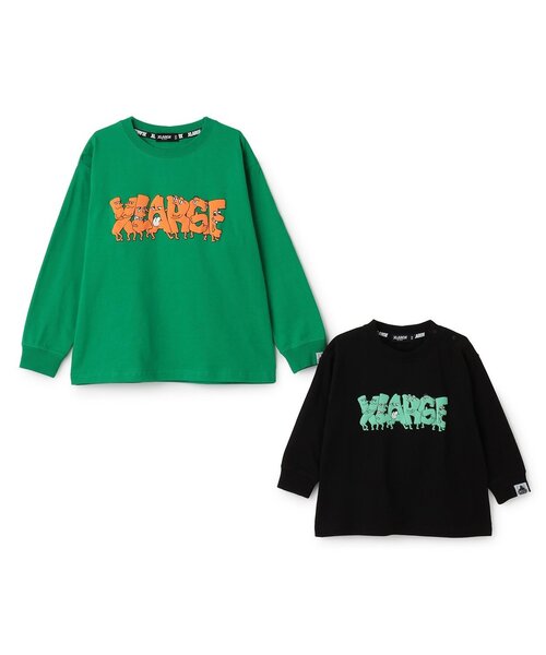 XLARGE KIDS（エクストララージキッズ）の「グラフィティロゴ長袖Tシャツ（Tシャツ/カットソー・キッズ・ブラック/グリーン・110cm/120cm/140cm/80ｃｍ/90cm/100cm/130cm）」の8枚目の写真