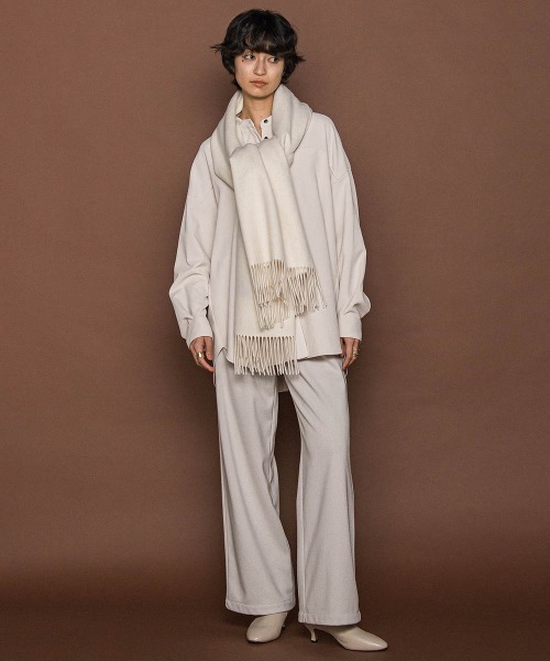 MAYSON GREY（メイソングレイ）の「【楽・美・軽】イージーワイドパンツ≪手洗い可能≫（その他パンツ・レディース・オフホワイト/グレー系その他/ブラウン・M）」の11枚目の写真