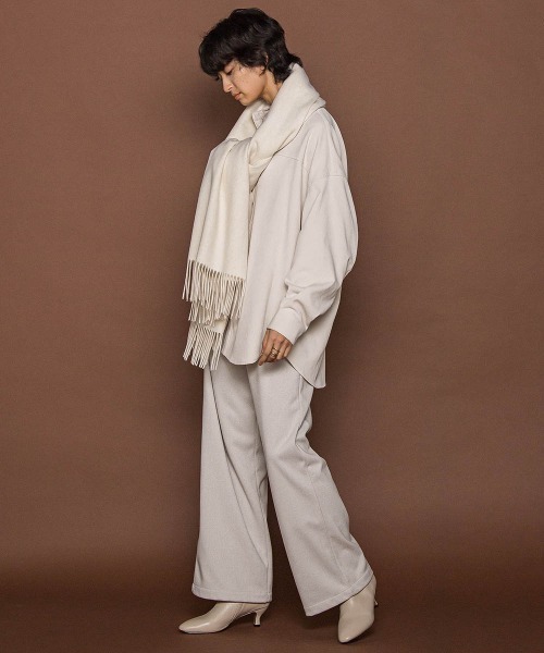 MAYSON GREY（メイソングレイ）の「【楽・美・軽】イージーワイドパンツ≪手洗い可能≫（その他パンツ・レディース・オフホワイト/グレー系その他/ブラウン・M）」の12枚目の写真