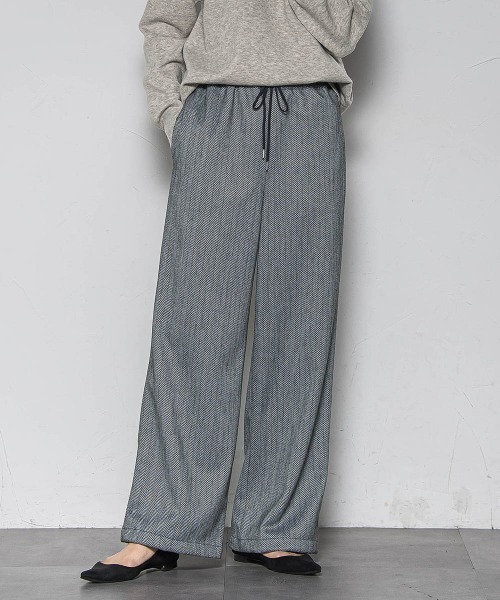 MAYSON GREY（メイソングレイ）の「【楽・美・軽】イージーワイドパンツ≪手洗い可能≫（その他パンツ・レディース・オフホワイト/グレー系その他/ブラウン・M）」の18枚目の写真