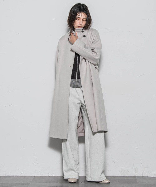 MAYSON GREY（メイソングレイ）の「【楽・美・軽】イージーワイドパンツ≪手洗い可能≫（その他パンツ・レディース・オフホワイト/グレー系その他/ブラウン・M）」の13枚目の写真