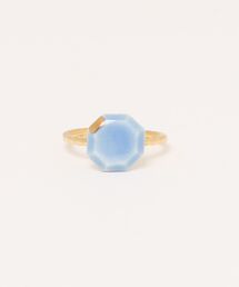 irodori/小さなjewel cut の指輪（ 水色）5号