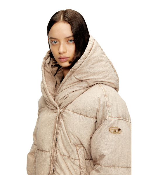 DIESEL（ディーゼル）の「ウィメンズ パファージャケット W-ILLEY-S2（ブルゾン・レディース・ライトブラウン・36/38/40/42）」の6枚目の写真