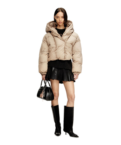 DIESEL（ディーゼル）の「ウィメンズ パファージャケット W-ILLEY-S2（ブルゾン・レディース・ライトブラウン・36/38/40/42）」の7枚目の写真