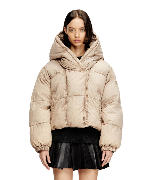 DIESEL（ディーゼル）の「ウィメンズ パファージャケット W-ILLEY-S2（ブルゾン・レディース・ライトブラウン・36/38/40/42）」の9枚目の写真