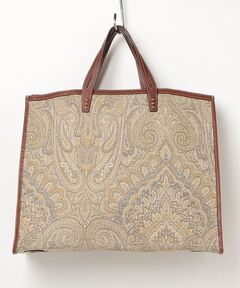 A VACATION / FAN/トートバッグ/ブルー セール】【A VACATION/ア ヴァケーション】FAN PAISLEY（トートバッグ