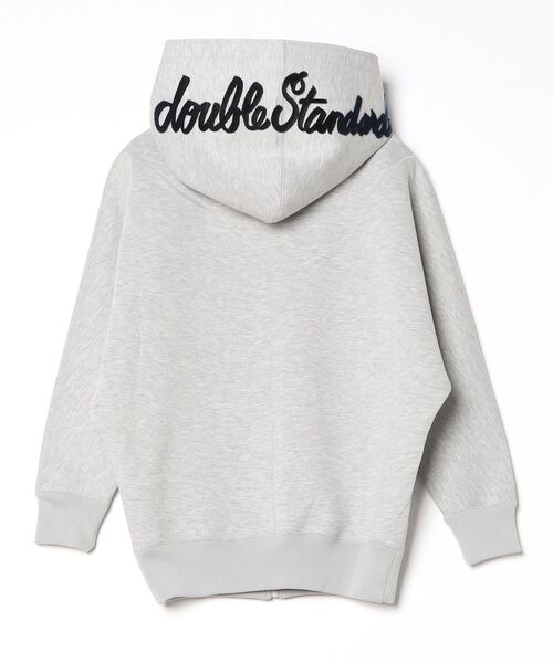 ESSENTIAL ダンボールロゴジップパーカー グレー Mサイズ　ダブスタ ダンボールロゴジップフーディー(WEB限定)（パーカー）｜ESSENTIAL
