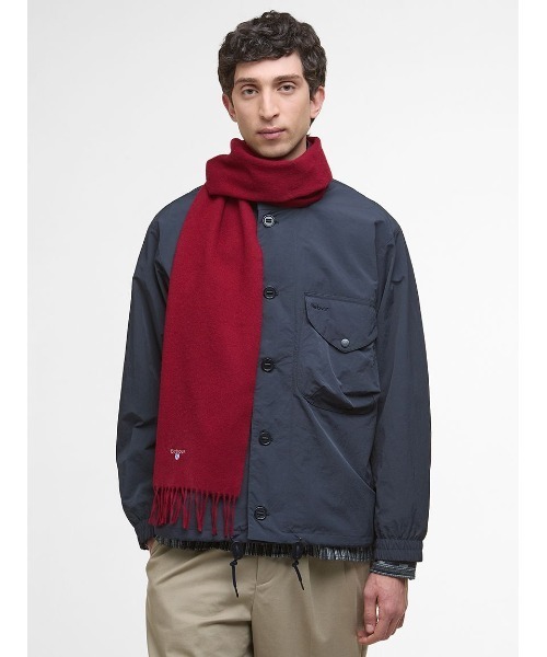 ラムズウール ソリッド マフラー（8色展開）（マフラー）｜Barbour