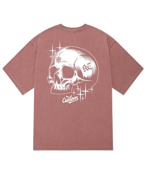 KAN6312(カン6312)の「KTPP0190 スカルアートピグメント半袖Tシャツ - ピンク(Tシャツ/カットソー・メンズ・その他・LARGE/MEDIUM/X-LARGE)」の1枚目の写真