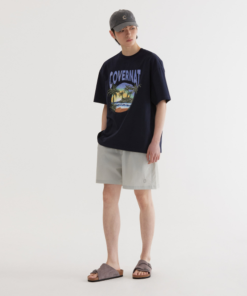 COVERNAT（カバーナット）の「トロピカルグラフィックTシャツ Dark Navy（Tシャツ/カットソー・レディース・その他・X-SMALL/SMALL/MEDIUM/LARGE/X-LARGE/XX-LARGE）」の7枚目の写真