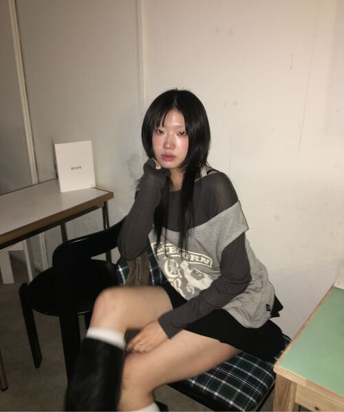 DEARSTALKER(ディアストーカー)の「DEW CANCAN INNER PANTS MINI SKIRT - 2 COLOR(スカート・レディース・グレー/ブラック・FREE)」の6枚目の写真