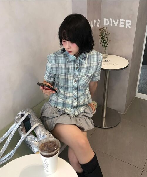 DEARSTALKER(ディアストーカー)の「DEW CANCAN INNER PANTS MINI SKIRT - 2 COLOR(スカート・レディース・グレー/ブラック・FREE)」の7枚目の写真