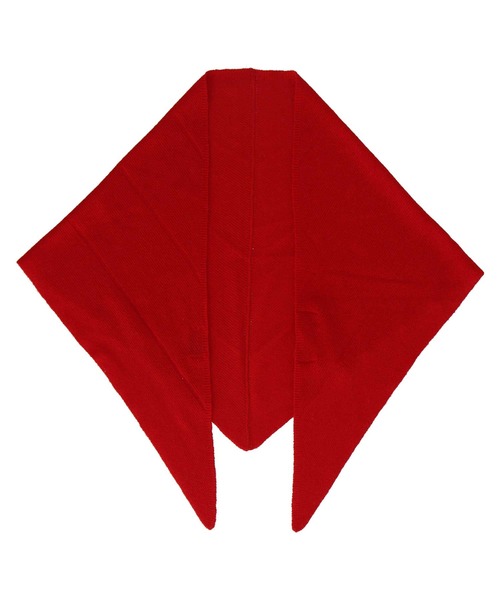 JILL STUART（ジルスチュアート）の「ウールトライアングルストール（ストール/ショール・レディース・ホワイト/ライトグレー/レッド・FREE）」の8枚目の写真