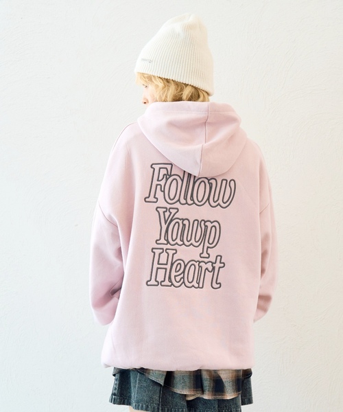 LOVETOXIC（ラブトキシック）の「【LTXC】【綿100％】バックロゴチュニックパーカ（パーカー・キッズ・チャコール/アイボリー/トップグレー/ピンク・S:140cm/L:160cm/M:150cm/130cm）」の6枚目の写真