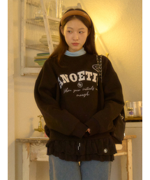 ANOETIC LACE LOGO SWEATSHIRTS_BLACK