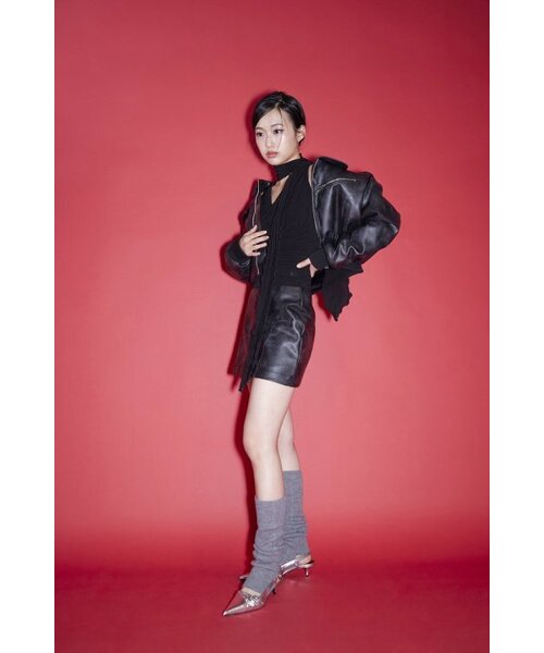 CAPRICIEUX（カプリシュー）の「Amber leather jumper (black)（ライダースジャケット・レディース・その他・SMALL）」の5枚目の写真