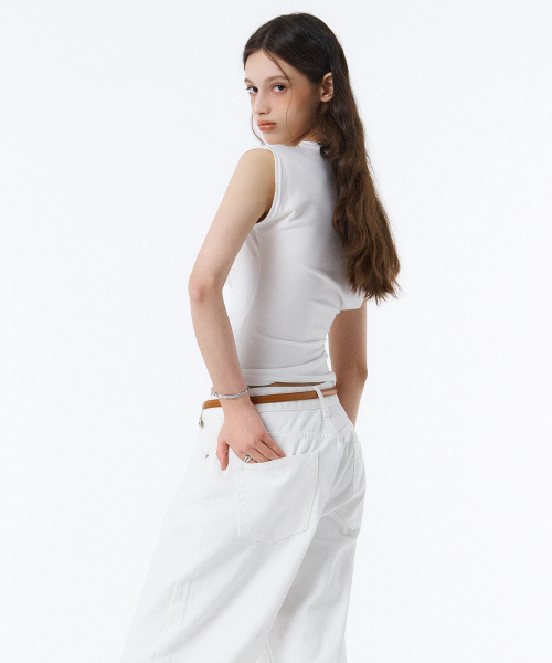 RANDOMOFF（ランダムオフ）の「BTB : COMFY JEANS [SOFT WHITE]（その他パンツ・レディース・ホワイト・SMALL/MEDIUM/LARGE/X-SMALL）」の3枚目の写真