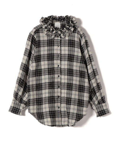 crinkle crinkle crinkle チェック柄シャツワンピ crinkle crinkle crinkle チェック柄シャツワンピ