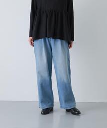 かぐれ | フェードデニムイージーパンツ(デニムパンツ)