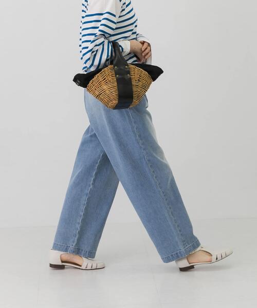 かぐれ（カグレ）の「フェードデニムイージーパンツ（デニムパンツ・レディース・ブラック系その他/ライトインディゴブルー・FREE）」の16枚目の写真