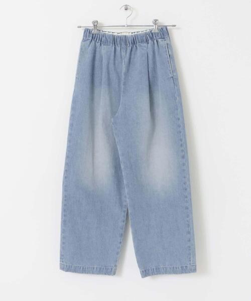 かぐれ（カグレ）の「フェードデニムイージーパンツ（デニムパンツ・レディース・ブラック系その他/ライトインディゴブルー・FREE）」の12枚目の写真