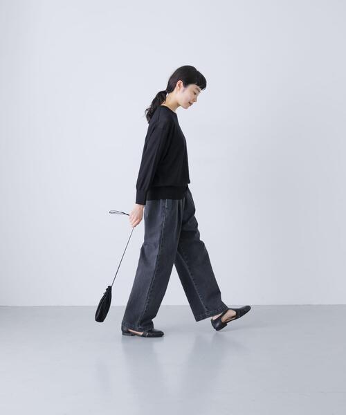 かぐれ（カグレ）の「フェードデニムイージーパンツ（デニムパンツ・レディース・ブラック系その他/ライトインディゴブルー・FREE）」の15枚目の写真