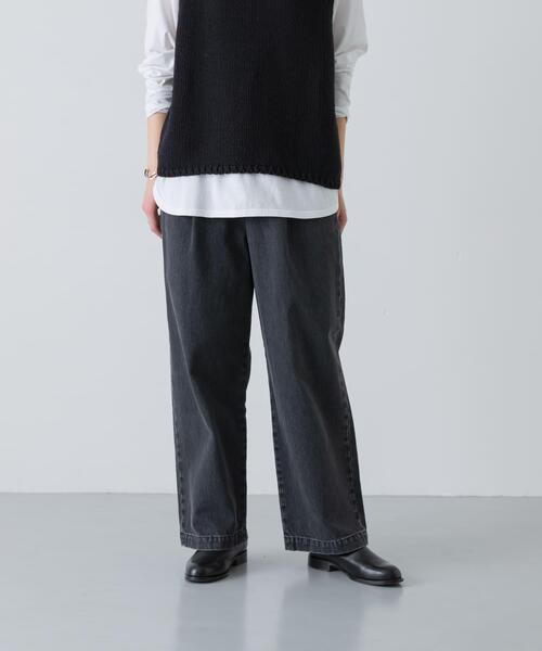 かぐれ（カグレ）の「フェードデニムイージーパンツ（デニムパンツ・レディース・ブラック系その他/ライトインディゴブルー・FREE）」の12枚目の写真
