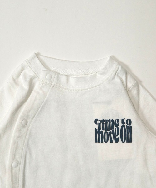 MAKE YOUR DAY(メイクユアデイ)の「レトロフラワープリントファミリー長袖カバーオール(ロンパース・キッズ・オフホワイト/ブラウン・70/80)」の9枚目の写真