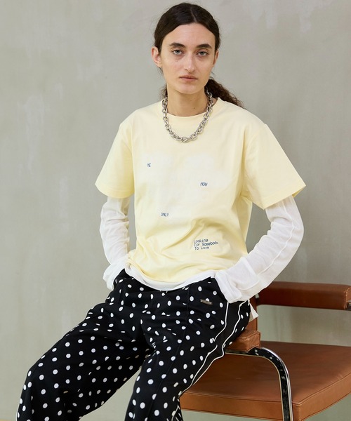 MAISON SPECIAL(メゾンスペシャル)の「Open Heart Layered T-Shirt/オープンハートレイヤードTシャツ(Tシャツ/カットソー・レディース・ライトイエロー/ブルー/グレー・FREE)」の6枚目の写真