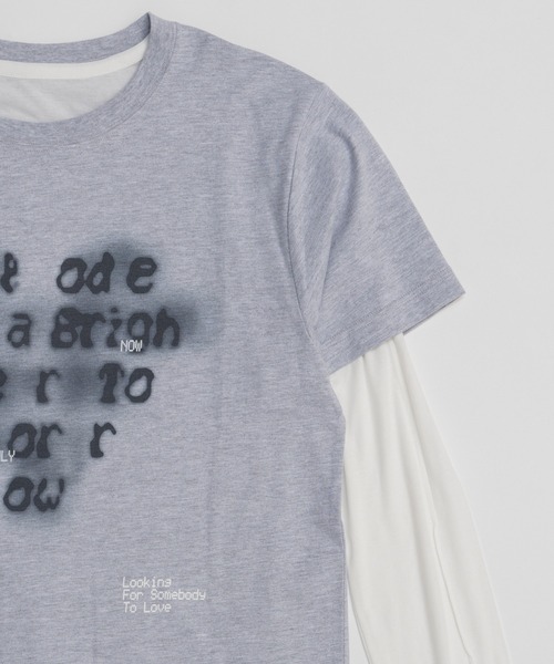 MAISON SPECIAL(メゾンスペシャル)の「Open Heart Layered T-Shirt/オープンハートレイヤードTシャツ(Tシャツ/カットソー・レディース・ライトイエロー/ブルー/グレー・FREE)」の13枚目の写真