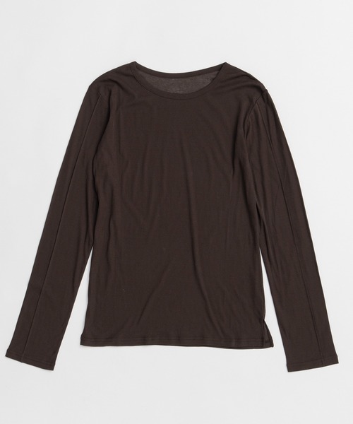 MAISON SPECIAL(メゾンスペシャル)の「Open Heart Layered T-Shirt/オープンハートレイヤードTシャツ(Tシャツ/カットソー・レディース・ライトイエロー/ブルー/グレー・FREE)」の8枚目の写真