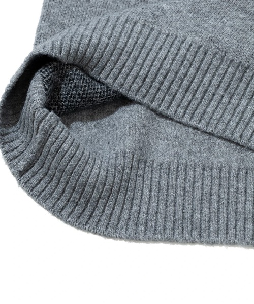 CUBE SUGAR（キューブシュガー）の「CUBE SUGAR/キューブシュガー　リサイクルPW ジャガードアニマル柄PO（スウェット・レディース・グレー/ブルー/ブラウン・FREE）」の9枚目の写真