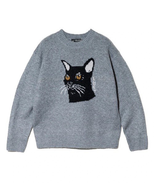 CUBE SUGAR（キューブシュガー）の「CUBE SUGAR/キューブシュガー　リサイクルPW ジャガードアニマル柄PO（スウェット・レディース・グレー/ブルー/ブラウン・FREE）」の11枚目の写真