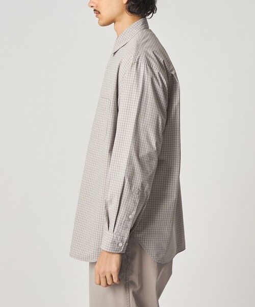 Steven Alan（スティーブンアラン）の「＜Steven Alan＞ ポプリン グラフチェック レギュラーカラー シャツ LOOSE（シャツ/ブラウス・メンズ・ライトグレー/コバルトブルー・S/M/L/XL）」の14枚目の写真