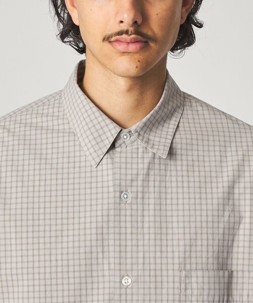 Steven Alan（スティーブンアラン）の「＜Steven Alan＞ ポプリン グラフチェック レギュラーカラー シャツ LOOSE（シャツ/ブラウス・メンズ・ライトグレー/コバルトブルー・S/M/L/XL）」の16枚目の写真
