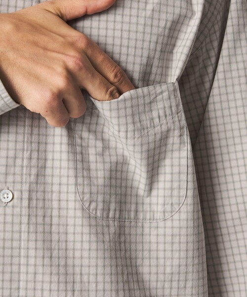 Steven Alan（スティーブンアラン）の「＜Steven Alan＞ ポプリン グラフチェック レギュラーカラー シャツ LOOSE（シャツ/ブラウス・メンズ・ライトグレー/コバルトブルー・S/M/L/XL）」の20枚目の写真