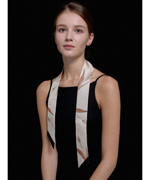 DAL（ダル）の「Libe Petit Slim Silk Scarf Beige（バンダナ/スカーフ）」