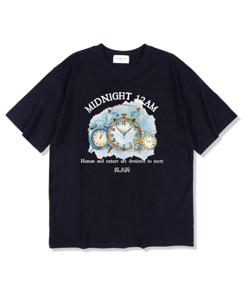 MIDNIGHT12AM(ミッドナイト12エーエム)の「スチャイファウォッチ 半袖Tシャツ ネイビー(Tシャツ/カットソー・メンズ・その他・LARGE/X-LARGE/XX-LARGE)」の1枚目の写真