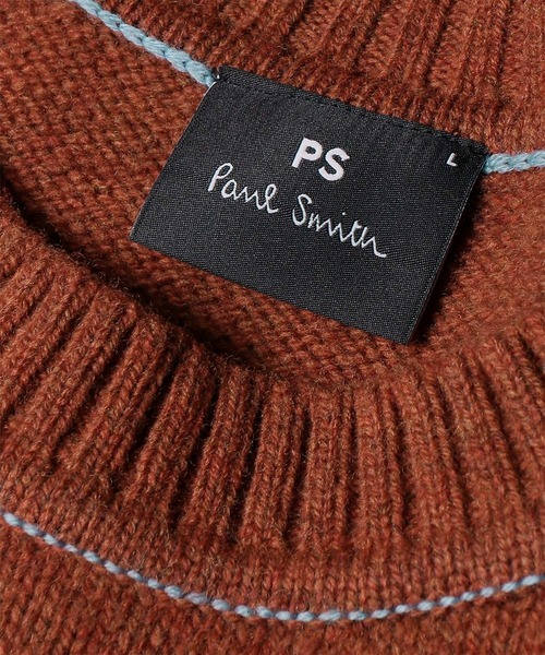PS Paul Smith(ピーエスポールスミス)の「"Happy" メリノウール クルーネックニット / 162401 805Z(ニット/セーター・メンズ・ダークインディゴブルー/ダークオレンジ・X-LARGE/LARGE/MEDIUM)」の12枚目の写真
