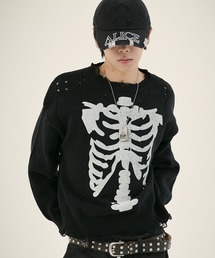 MSG（エムエスジー）の「ルーズシルエットダメージスプリングニットプルオーバー（ニット/セーター）」