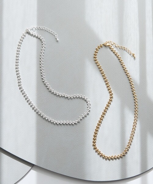 collex（コレックス）の「【dignif】【金属アレルギー対応】ロウリーブスネックレス（ネックレス・レディース・シルバー/ゴールド・フリー）」の3枚目の写真
